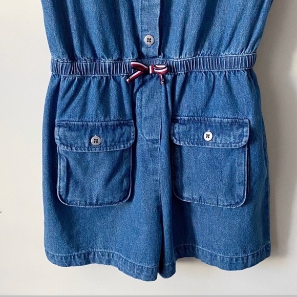 Tommy Hilfiger Romper Chambray Blue Size L 12/14 - Picture 7 of 9